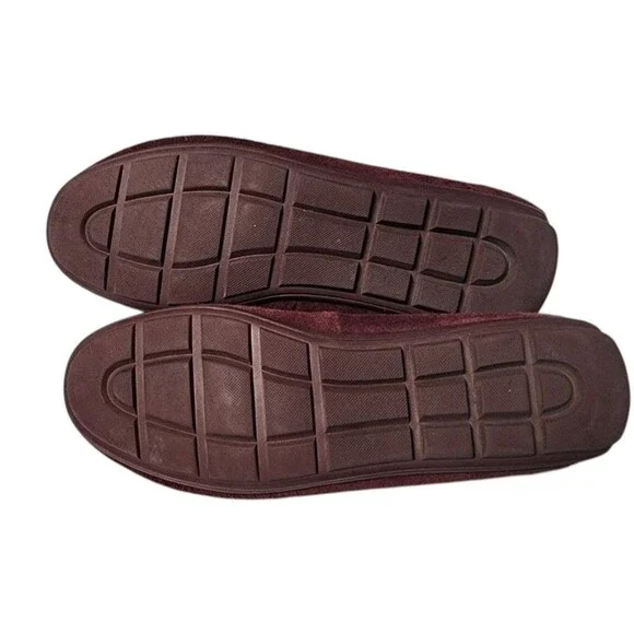 COACH Amber Suede Loafer Size 8B Burgundy Comfort Driver - Picture 5 of 9
